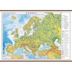 Europa. Harta fizica si politica (2000x1400 mm)