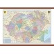 Romania si Republica Moldova. Harta administrativa (1600x1200 mm)