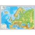 Europa. Harta fizica si politica (700x500mm), fara sipci