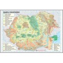Romania. Harta vegetatiei (1000x700mm), fara sipci