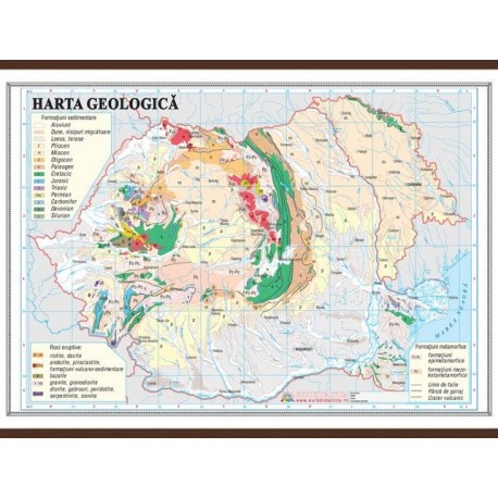 Romania.Harta geologica (1000x700 mm)