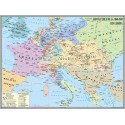 Harta Revolutia de la 1848-1849 in Europa
