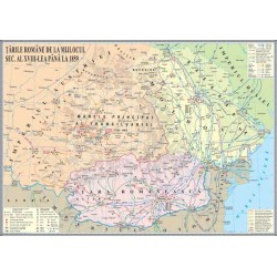 Harta Tarile Romane de la mijlocul sec. al XVIII-lea pana la 1859
