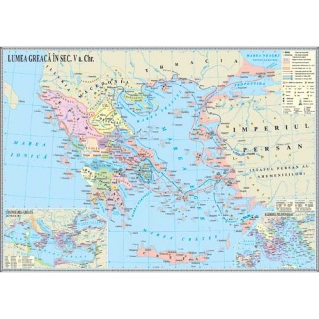 Harta Lumea greaca in antichitate