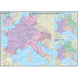 Harta Imperiul lui Carol cel Mare (768-814)