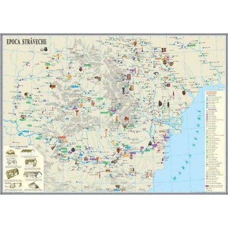 Harta Epoca straveche (spatiul romanesc)