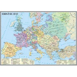 Harta Europa in secolele XIV-XV