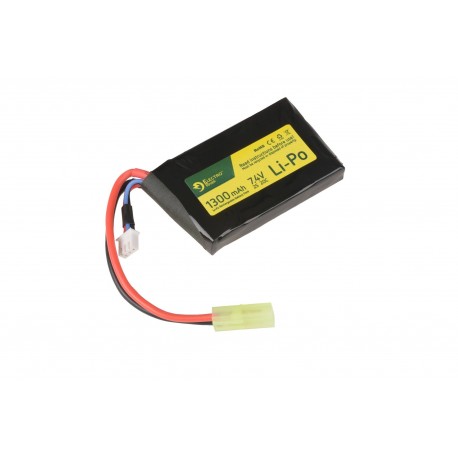 Baterie LiPo 7.4V 1300mAh 1- Modul 20/40C Tamiya Small
