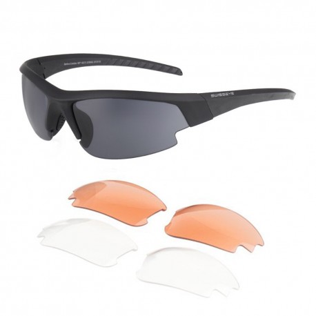 Set Ochelari Safety Swiss Eye Gardosa Evolution M/P Shooting cu lentile