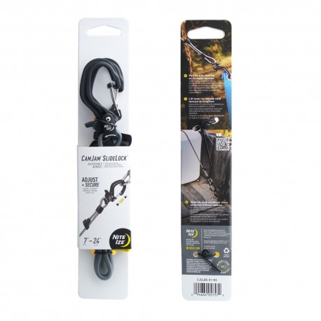 Coarda flexibila Nite Ize cu CamJam SlideLock - Aluminiu