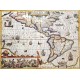 Harta Americii 1628 - Retiparire J. Hondius