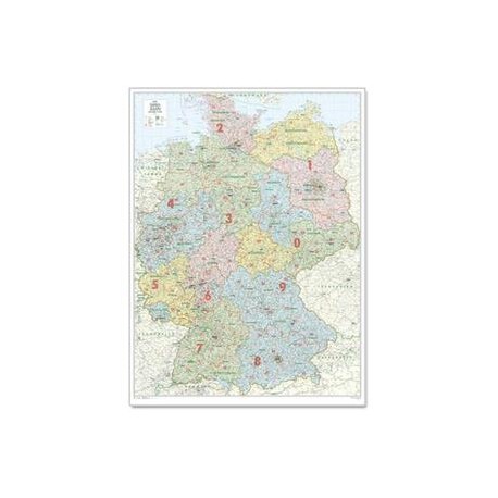  Harta organizării administrativ-teritoriale a Germaniei, mare Bacher Verlag 